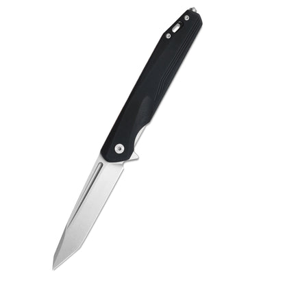 MFKNIFE Flipper Knife 2Cr13 & Carbon Fiber Handle (4.9" D2 Blade) KM002