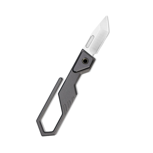 MFKNIFE Super Tiny Nano Knife Aircraft-Grade Aluminum Alloy Handle (0.3" CN-PM390 Blade) NA001