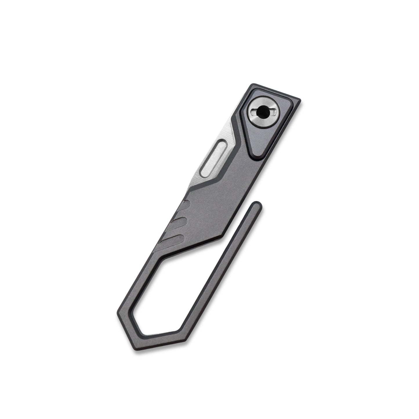 MFKNIFE Super Tiny Nano Knife Aircraft-Grade Aluminum Alloy Handle (0.3" CN-PM390 Blade) NA001