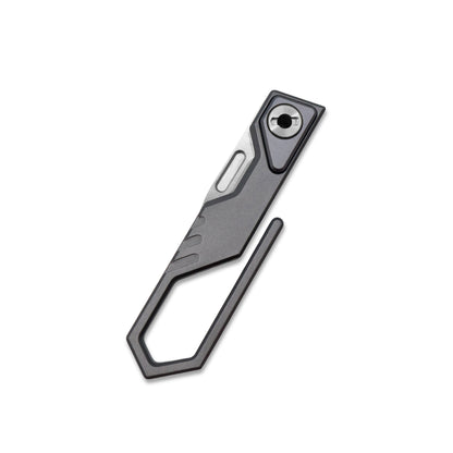 MFKNIFE Super Tiny Nano Knife Aircraft-Grade Aluminum Alloy Handle (0.3" CN-PM390 Blade) NA001