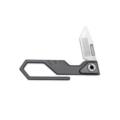 MFKNIFE Super Tiny Nano Knife Aircraft-Grade Aluminum Alloy Handle (0.3" CN-PM390 Blade) NA001